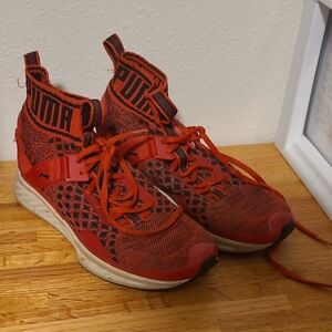 Puma Red Athletic Sneakers